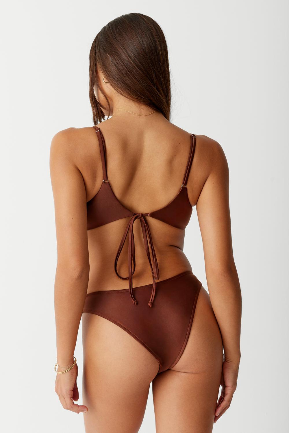 frankies bikinis Dove Classic Bikini Bottom Cinnamon