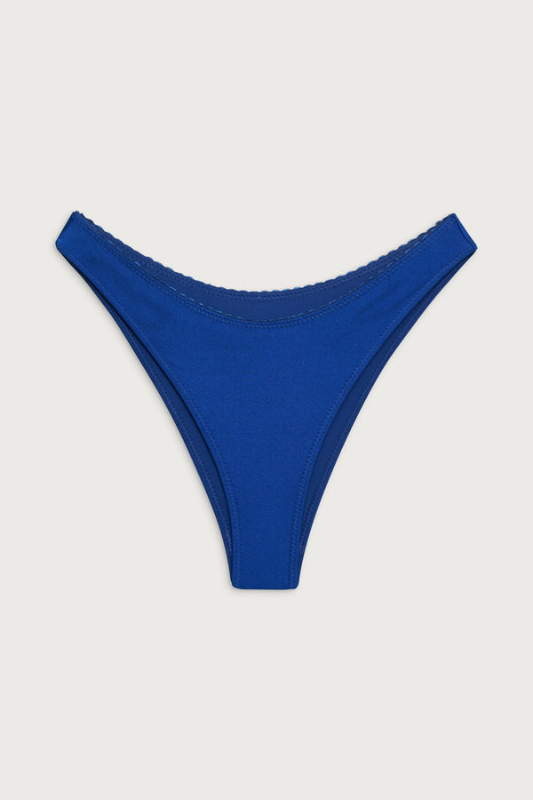 Frankies Bikinis Dove Classic Bikini Bottom Deep Blue