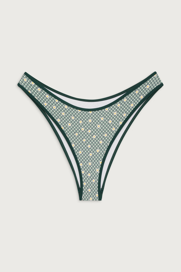 Frankies Bikinis Dove Classic Gingham Bikini Bottom Orchard Picnic