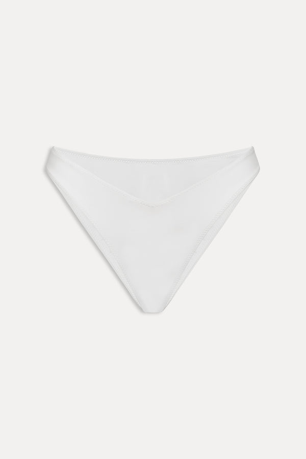 Frankies Bikinis Enzo Cheeky Bikini Bottom Optic White
