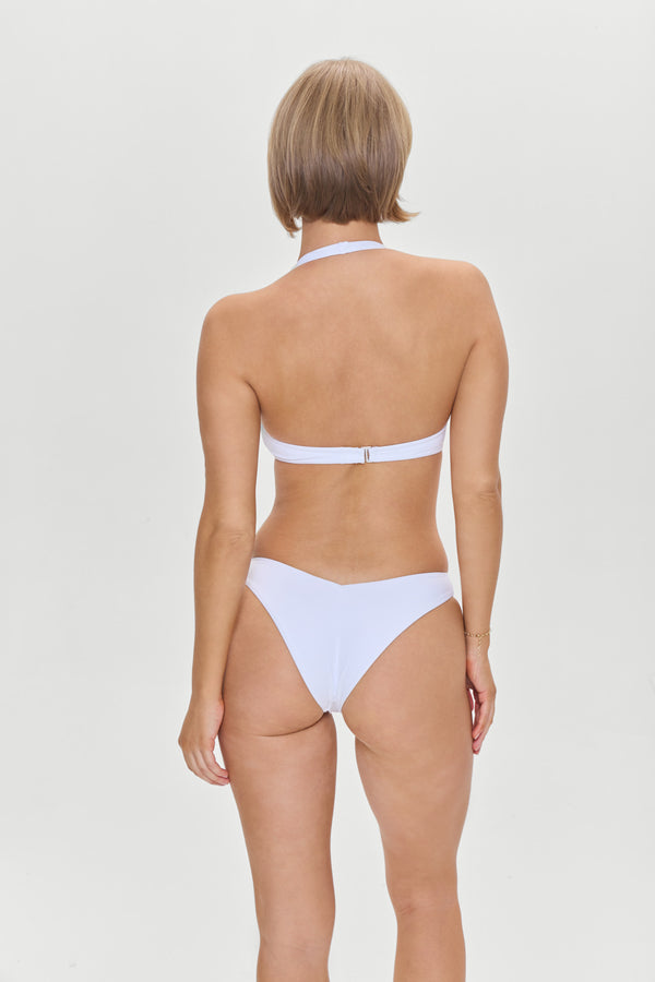 Frankies Bikinis Enzo Cheeky Bikini Bottom Optic White