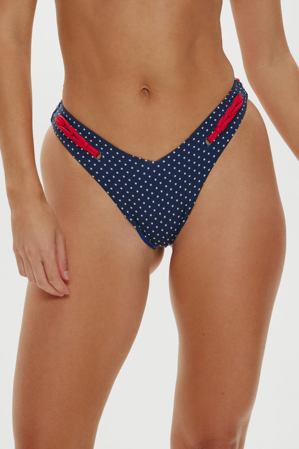 Frankies Bikinis Enzo Cheeky Bikini Bottom Shooting Stars
