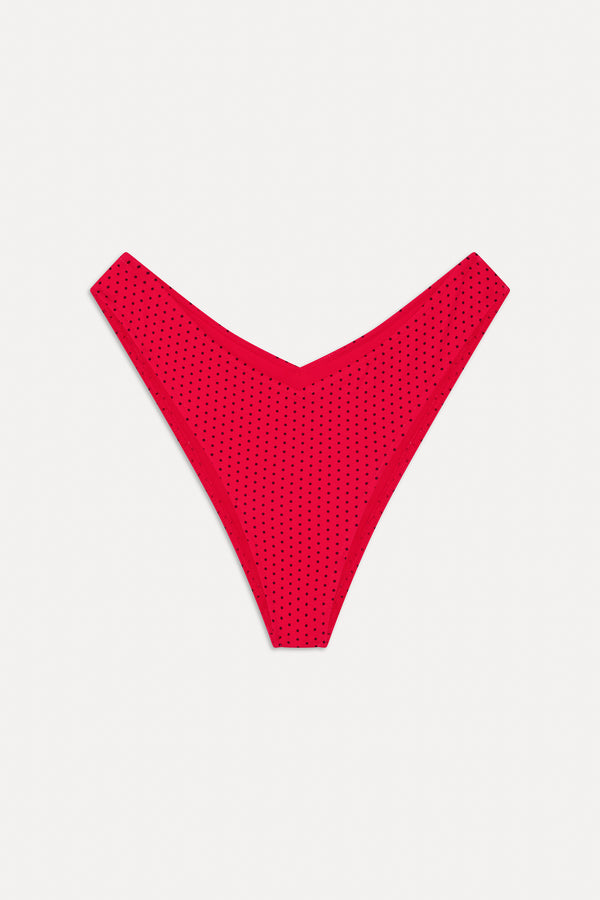 Frankies Bikinis Enzo Cheeky Bikini Bottom Spice Dot