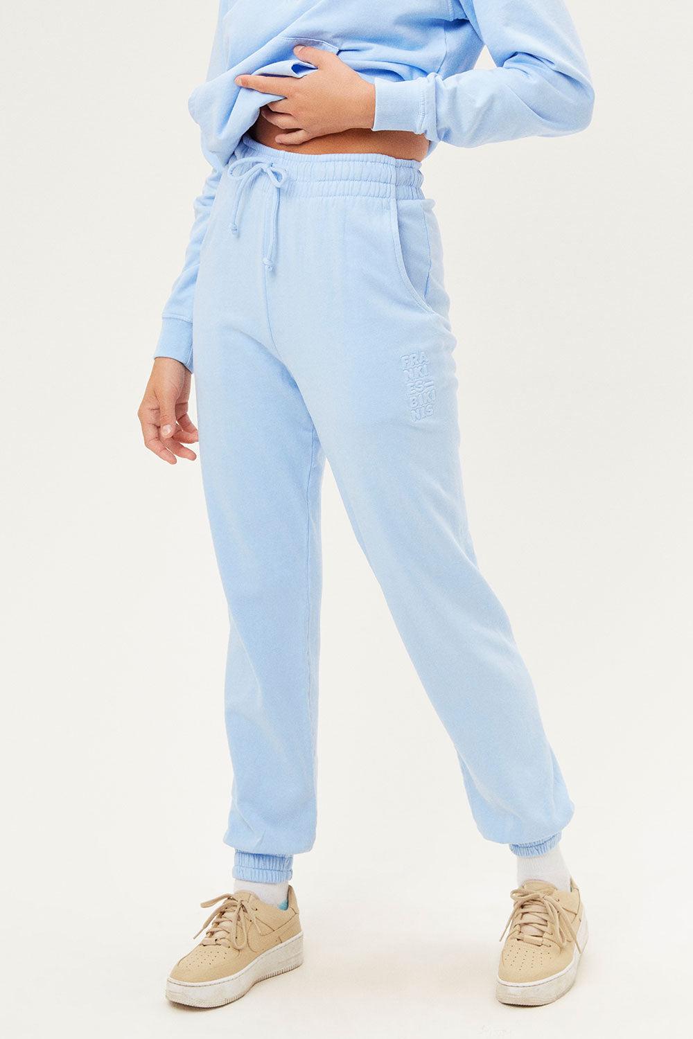 frankies bikinis Frank Oversized Sweatpants Chambray