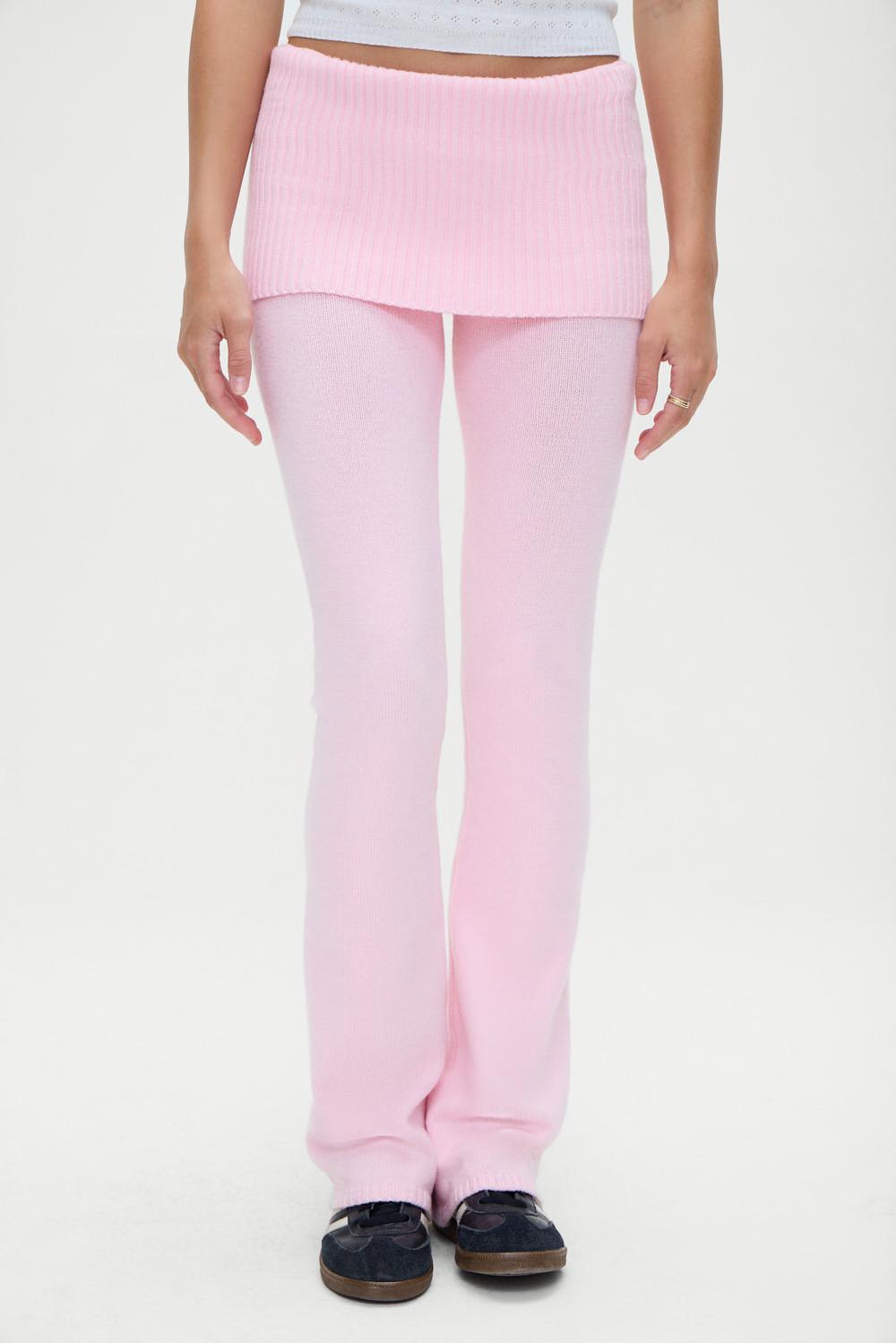 frankies bikinis Aimee Knit Pants Cozy Pink