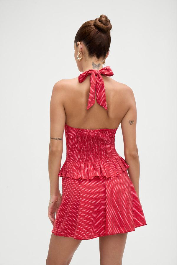 Frankies Bikinis Angeline Mini Skirt Ladybug