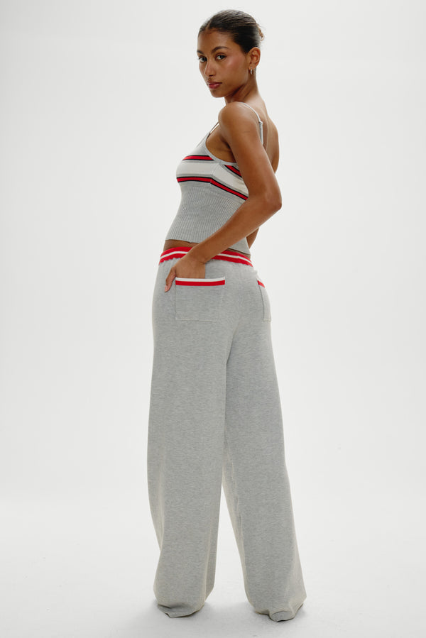 Frankies Bikinis Barrymore Knit Pants Mochi Stripe
