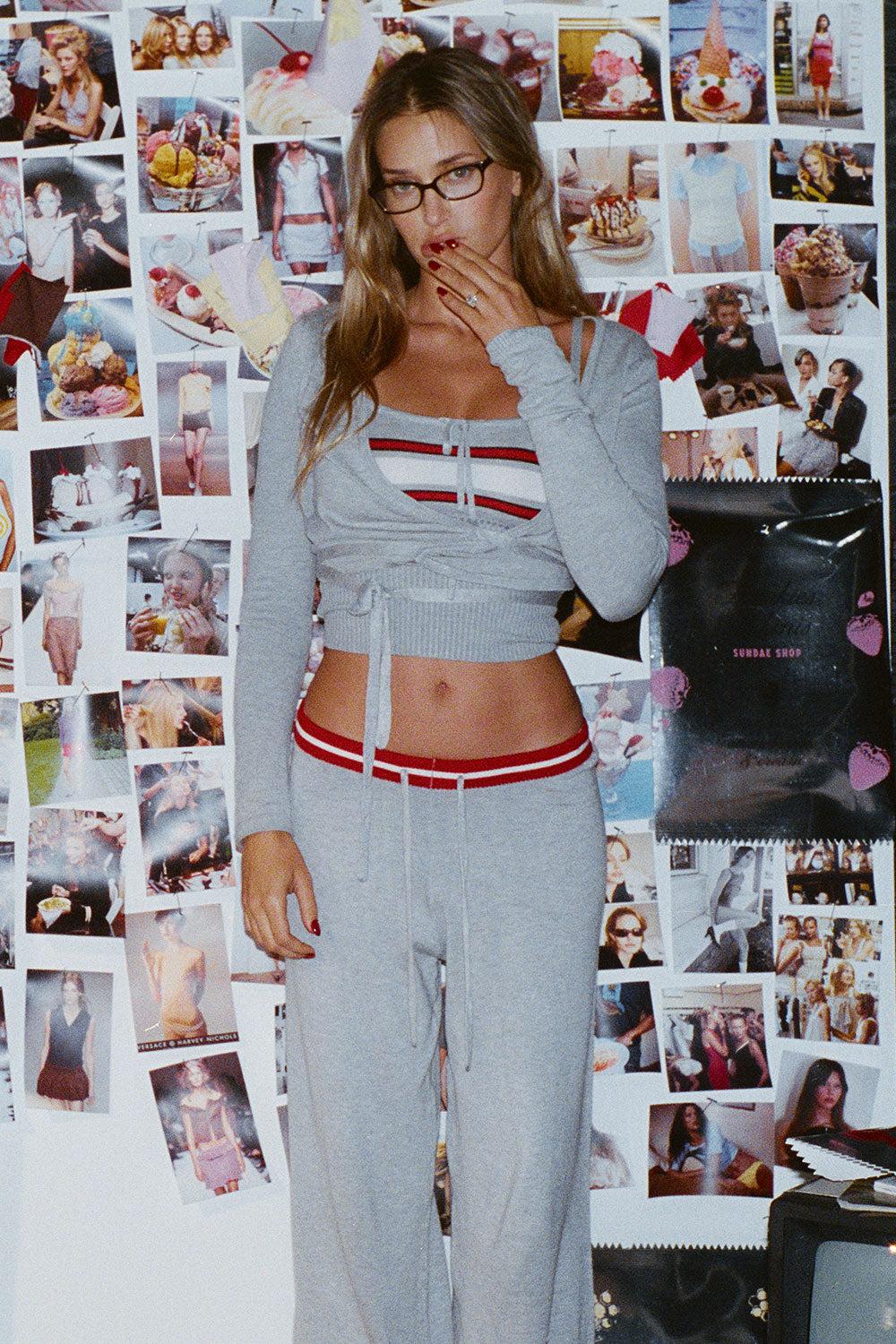 frankies bikinis Barrymore Knit Pants Mochi Stripe