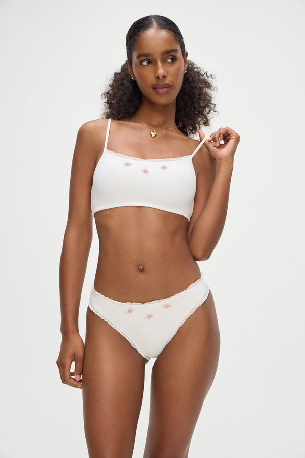 Frankies Bikinis Bay View Bikini Top White