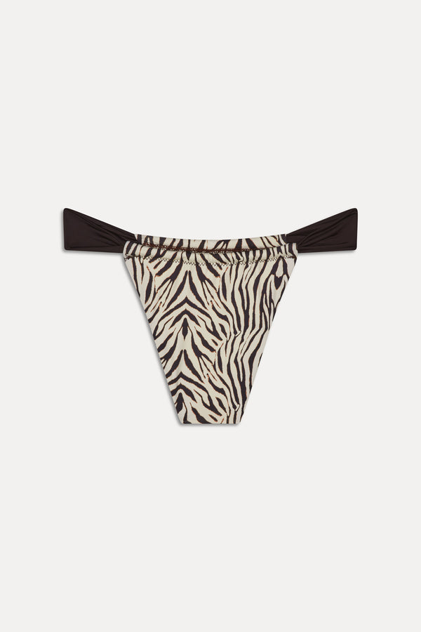 Frankies Bikinis Beckett Micro Bikini Bottom Zebra