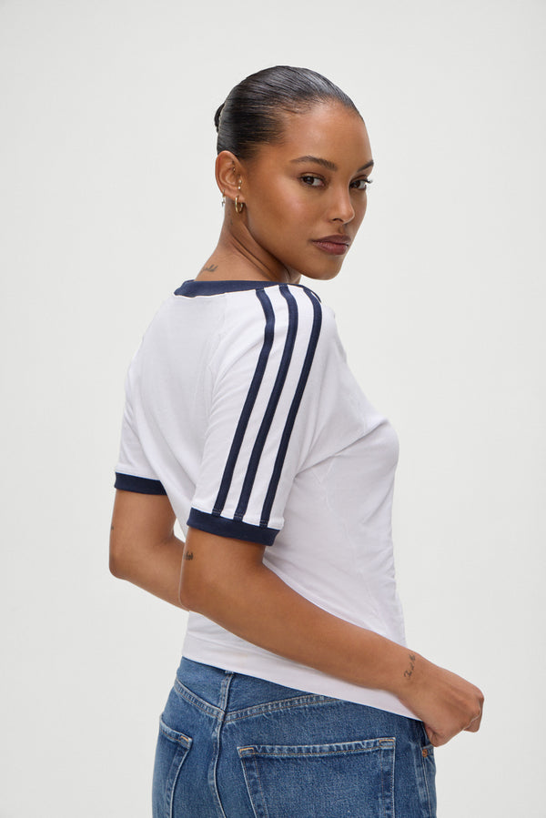 Frankies Bikinis Bodega V Neck Shirt White