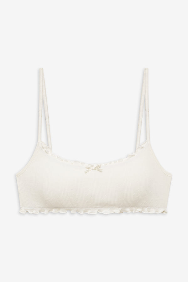 Frankies Bikinis Bridget Bralette White