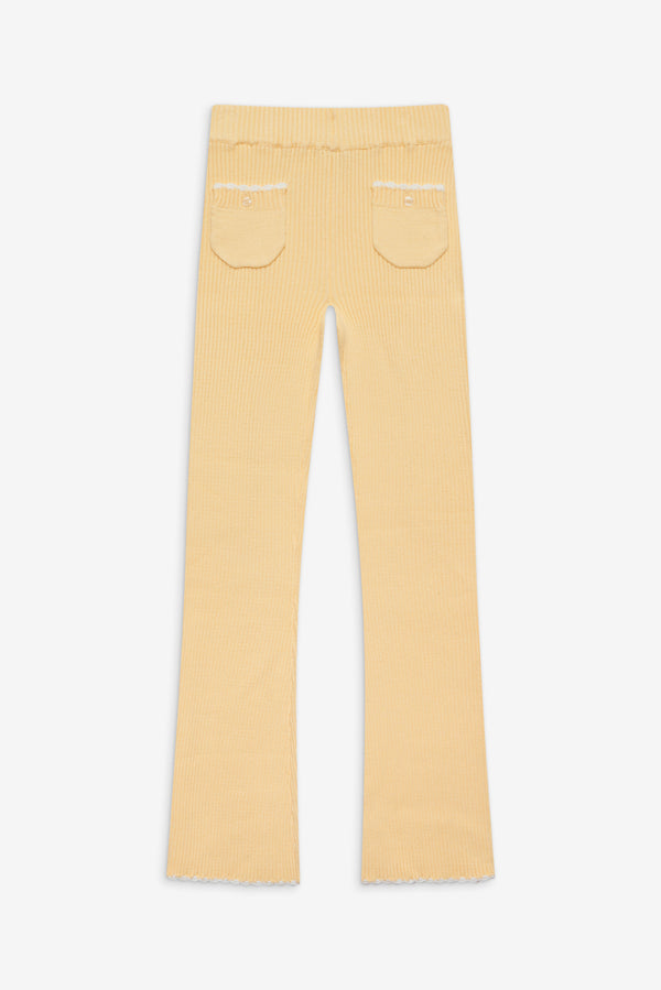 Frankies Bikinis Camden Knit Pants Vanilla Sugar