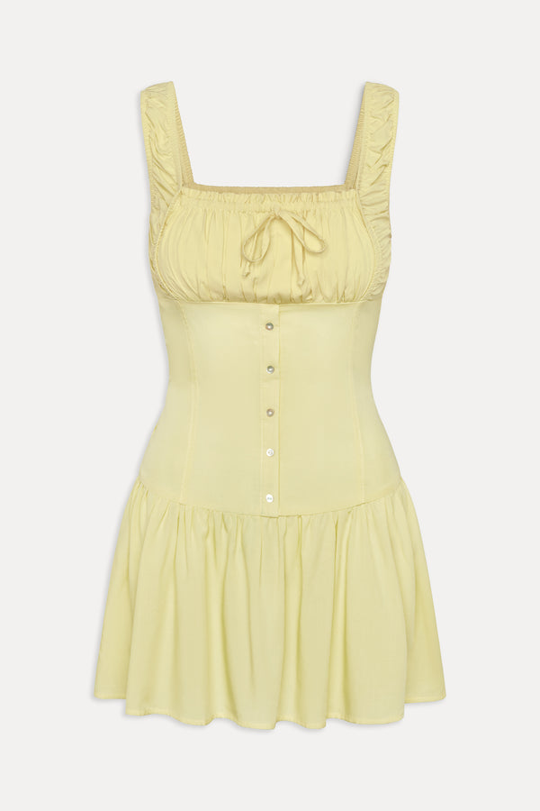 Frankies Bikinis Christa Mini Dress Sunflower