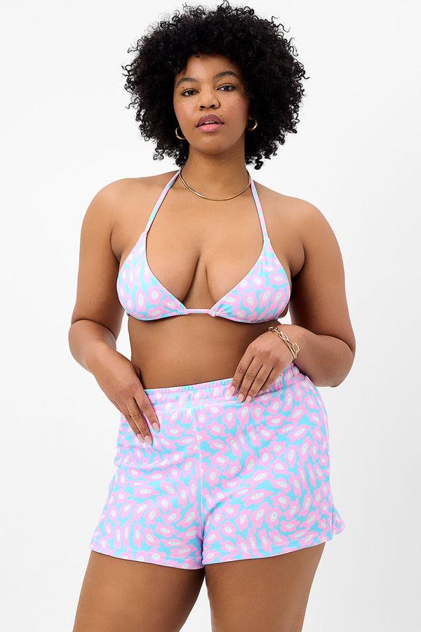 Frankies Bikinis Coco Terry Shorts Daisy Dream