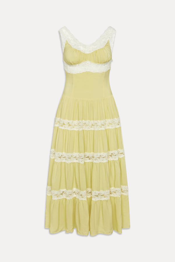 Frankies Bikinis Dakota Maxi Dress Sunflower