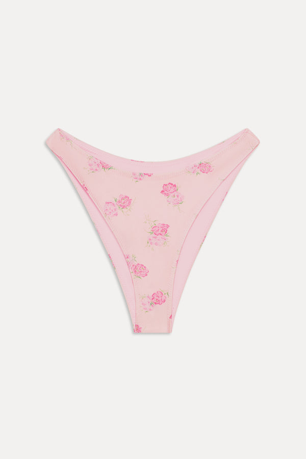 Frankies Bikinis Dove Bikini Bottom Fresh Rose