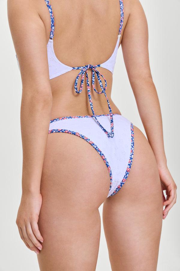 Frankies Bikinis Dove Bikini Bottom Garden Eyelet