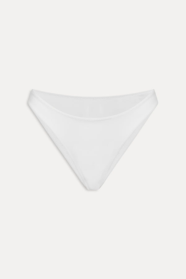 Frankies Bikinis Dove Bikini Bottom Optic White