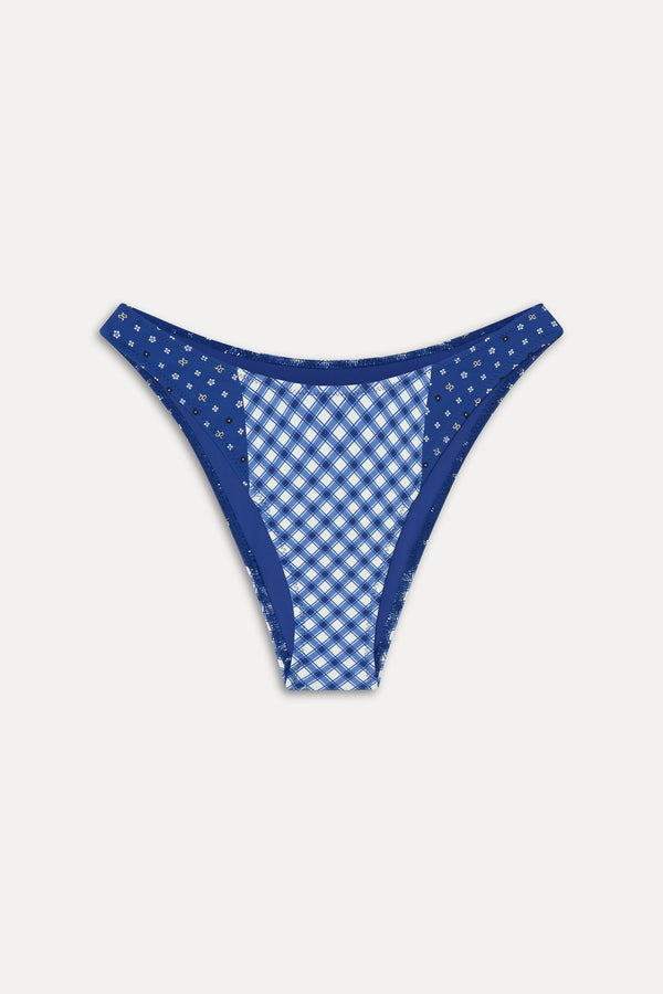 Frankies Bikinis Dove Bikini Bottom Starry Gingham