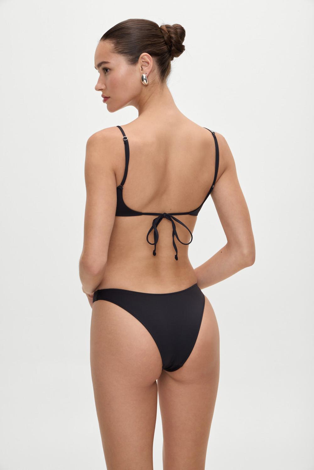 frankies bikinis Dove Classic Bikini Bottom Black