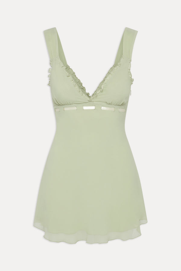 Frankies Bikinis Dreamer Mini Dress Secret Garden