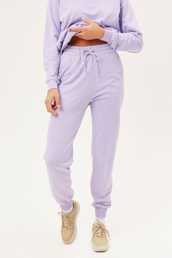 Frankies Bikinis Frank Oversized Sweatpants Lilac