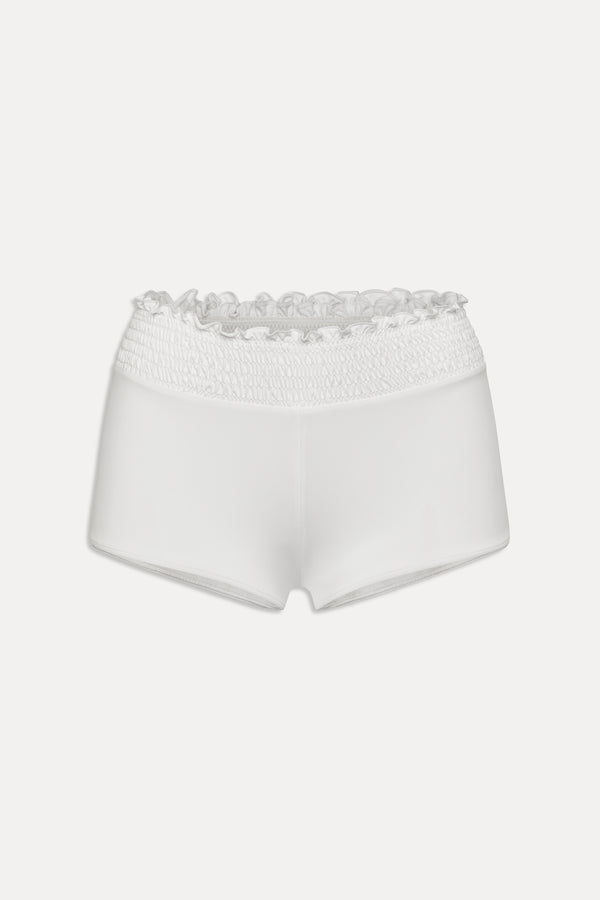 Frankies Bikinis Haven Swim Shorts Optic White
