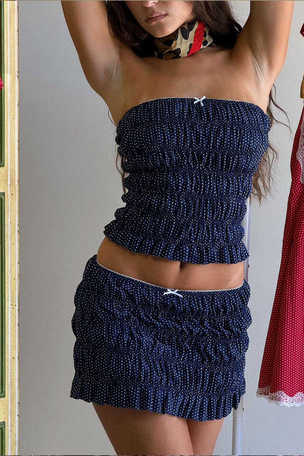 frankies bikinis Jolie Tube Top Dotty