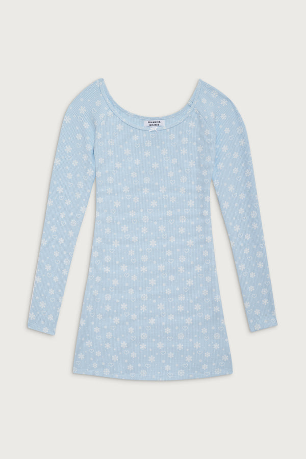 Frankies Bikinis Lumi Waffle Mini Dress Flurries