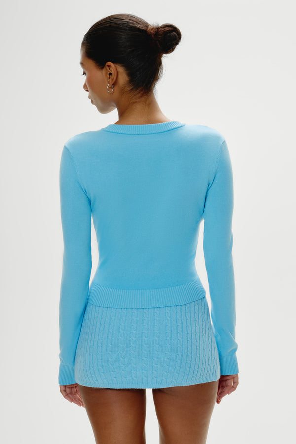 Frankies Bikinis Marialla Mini Skort Blue Vanilla