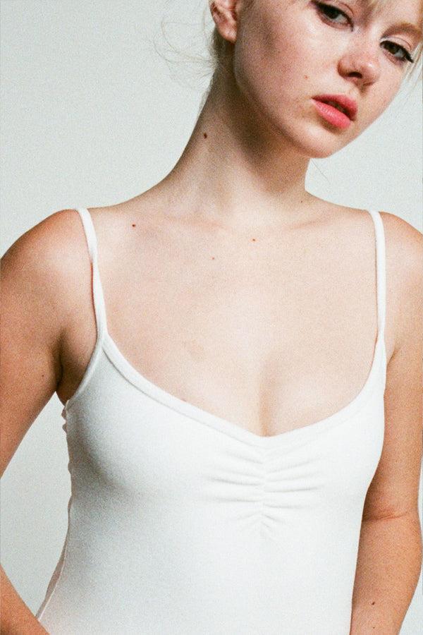 Frankies Bikinis Meechie Terry Cutout Romper Snow