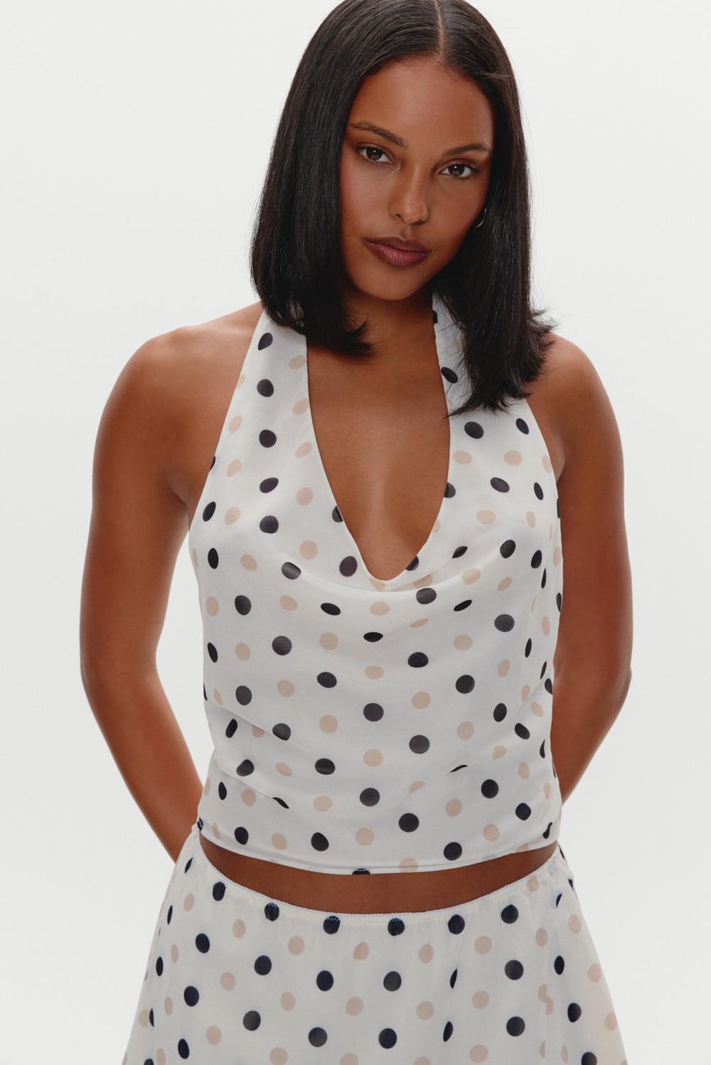 frankies bikinis Serenity Halter Top Moonstone