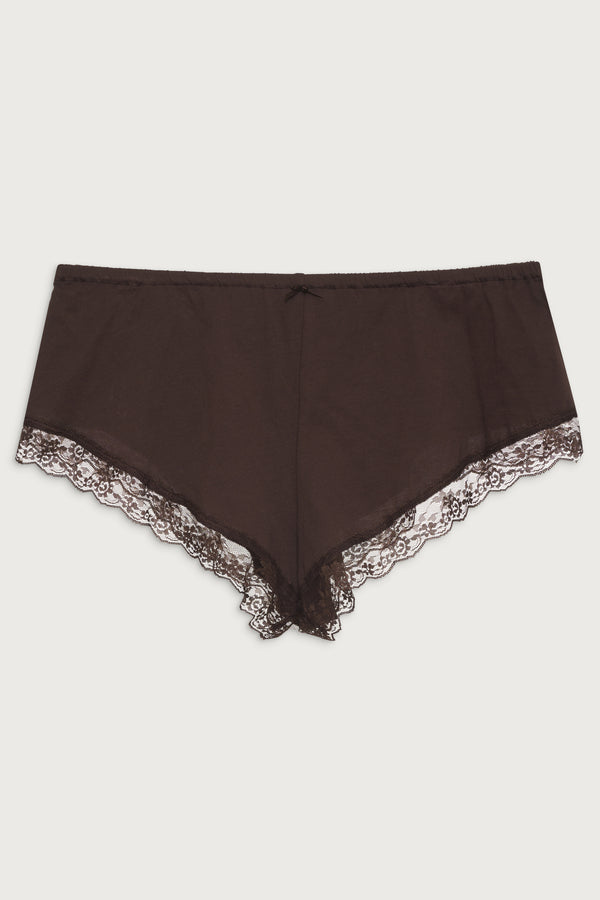 Frankies Bikinis Sleepy Mini Short Bourbon