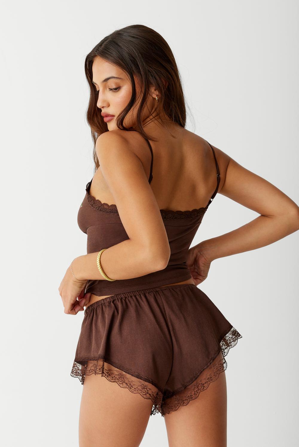 frankies bikinis Sleepy Mini Short Bourbon