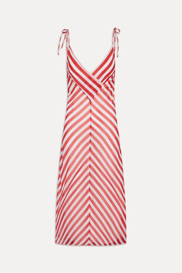 Frankies Bikinis Somer Midi Dress Somer Stripe