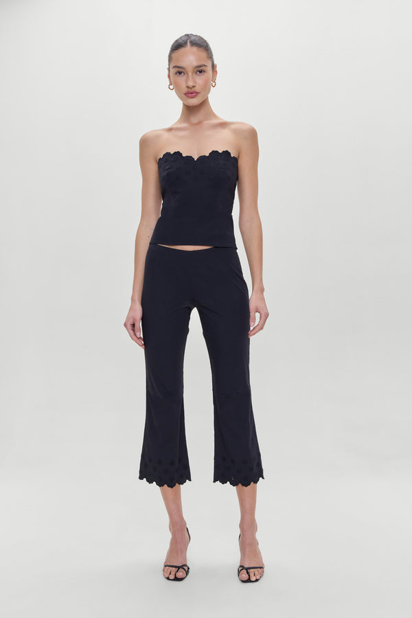 Frankies Bikinis Twilight Capri Pants Black