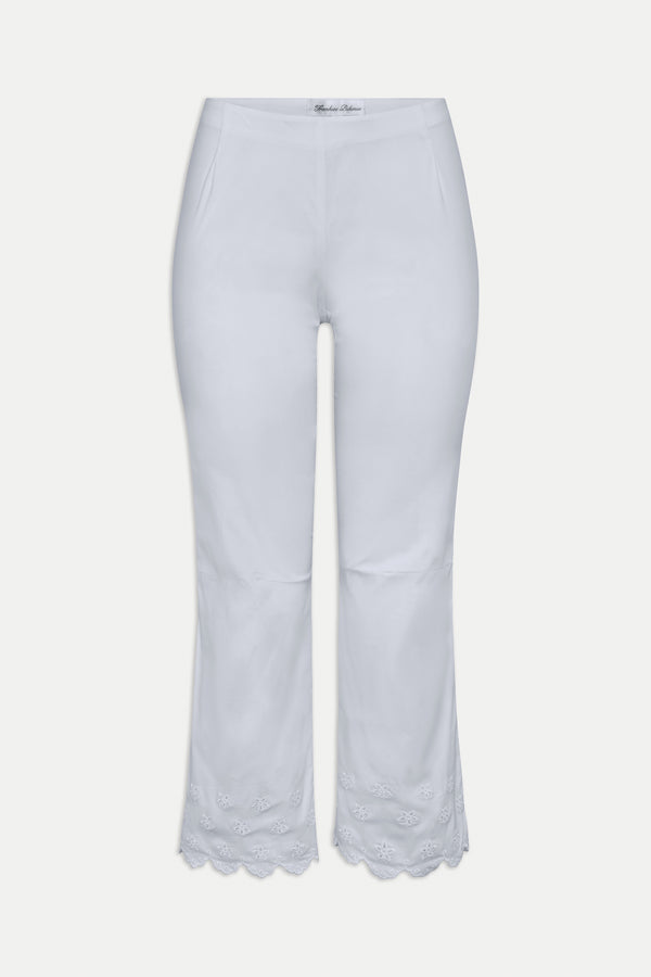 Frankies Bikinis Twilight Capri Pants White