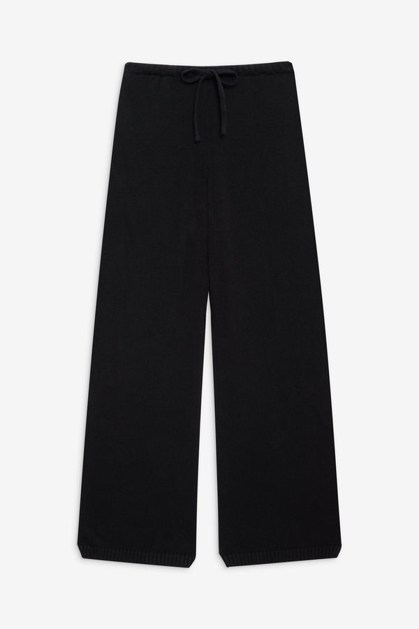 Frankies Bikinis Wesley Knit Pants Black