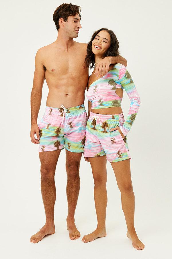 Frankies Bikinis Winston Unisex Board Short Palmz