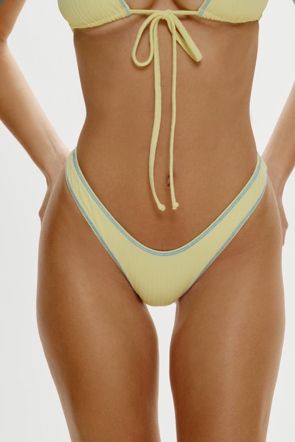 frankies bikinis Full Moon Micro Bikini Bottom Honeycomb