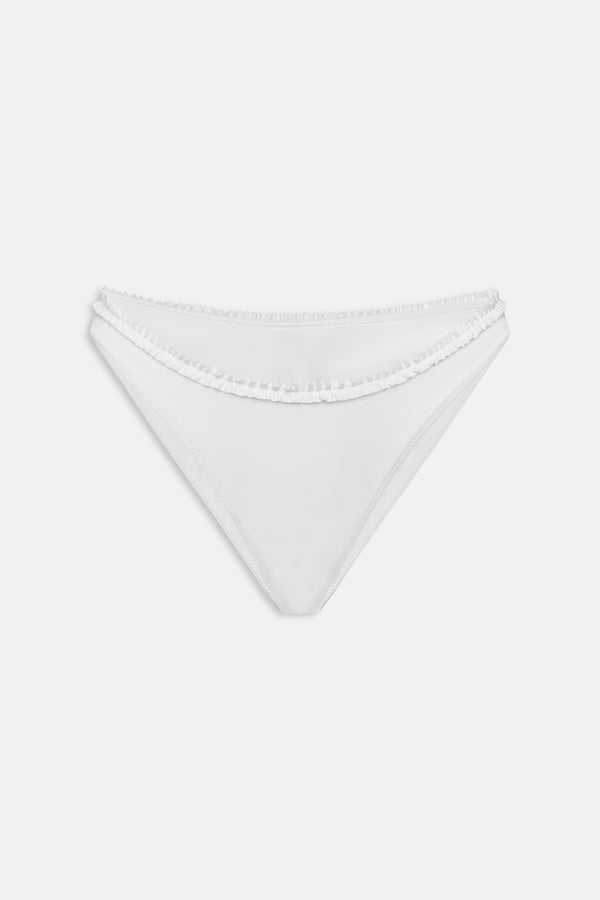 Frankies Bikinis Full Moon Micro Bikini Bottom Optic White