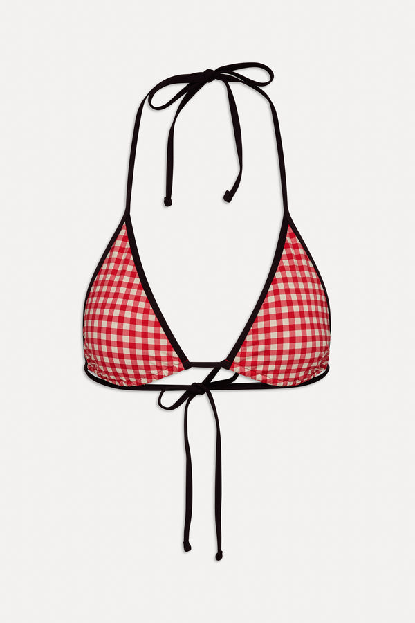 Frankies Bikinis Grace Full Coverage Bikini Top Cherry Picnic