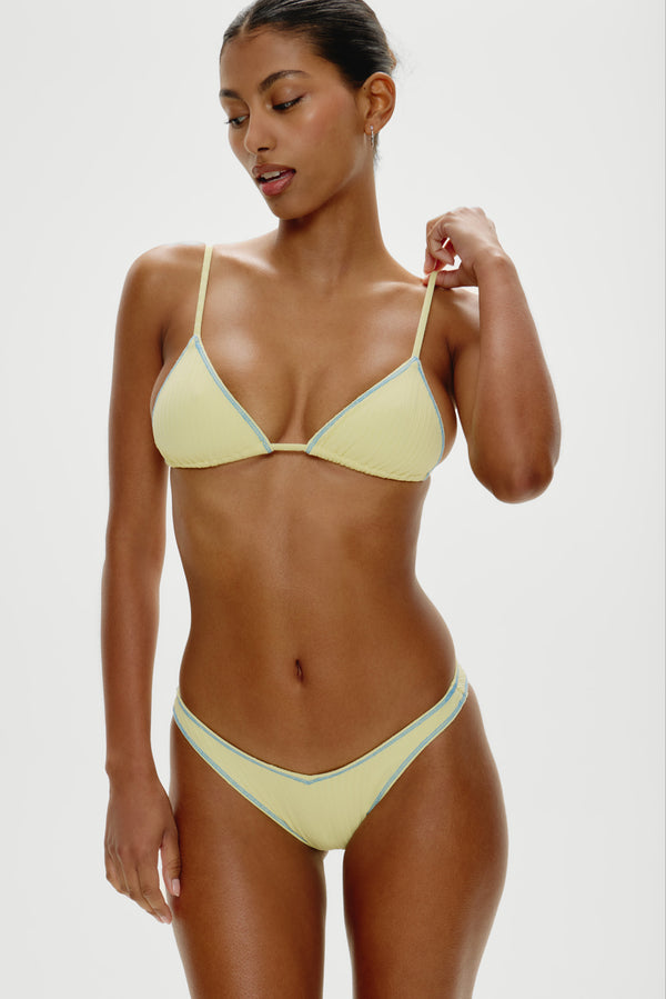 Frankies Bikinis Harper Cheeky Bikini Bottom Honeycomb