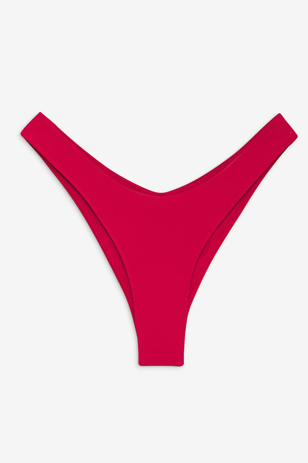 Frankies Bikinis Katarina Cheeky Bikini Bottom True Red