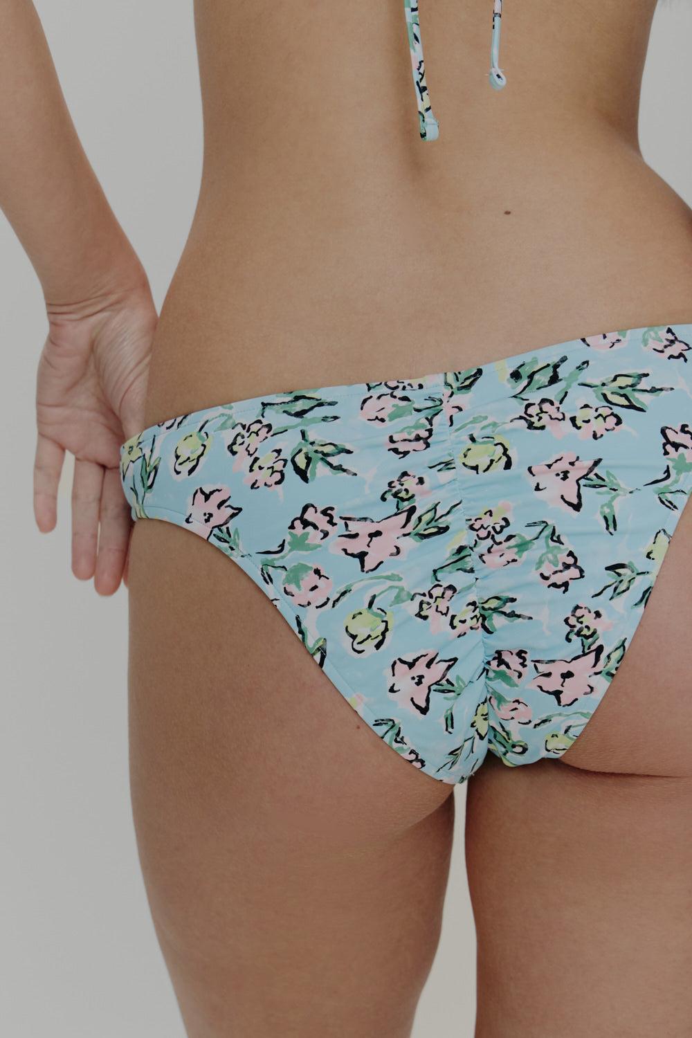 frankies bikinis Khai Cheeky Bikini Bottom Pastel Peony
