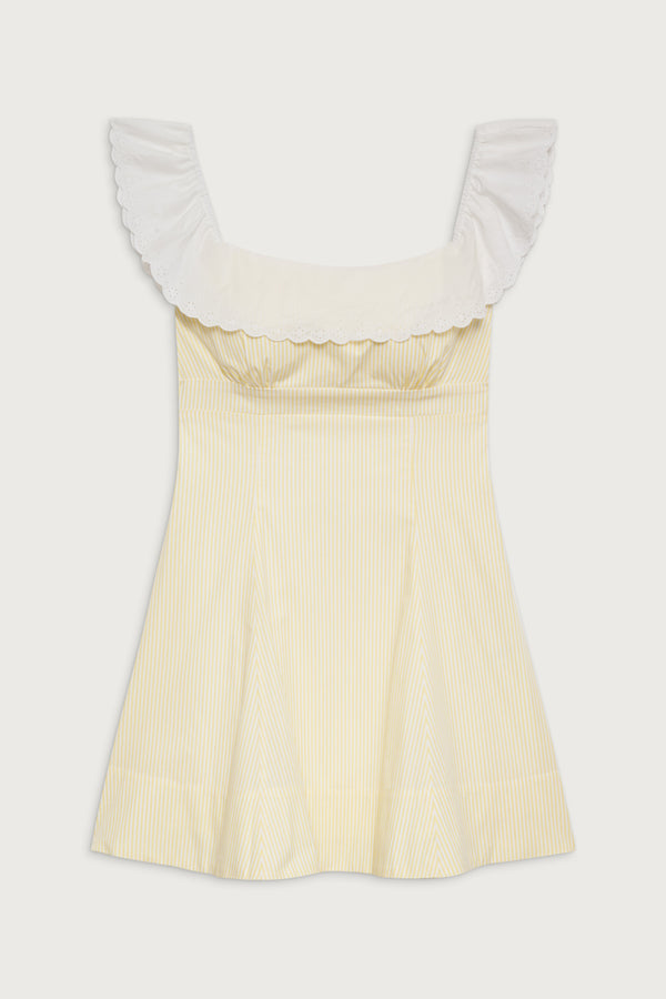 Frankies Bikinis Lilah Striped Mini Dress Daisy Stripe