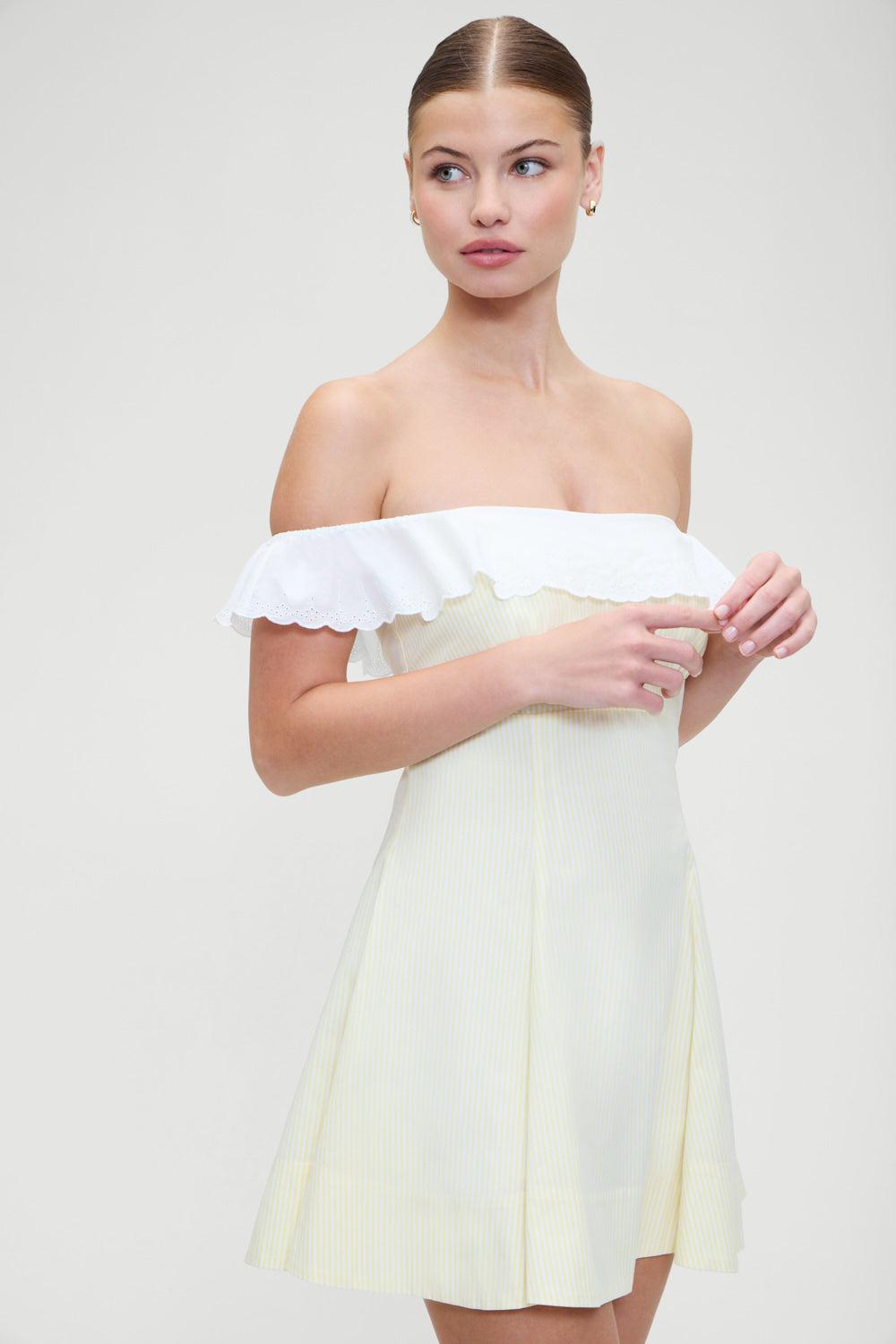 frankies bikinis Lilah Striped Mini Dress Daisy Stripe