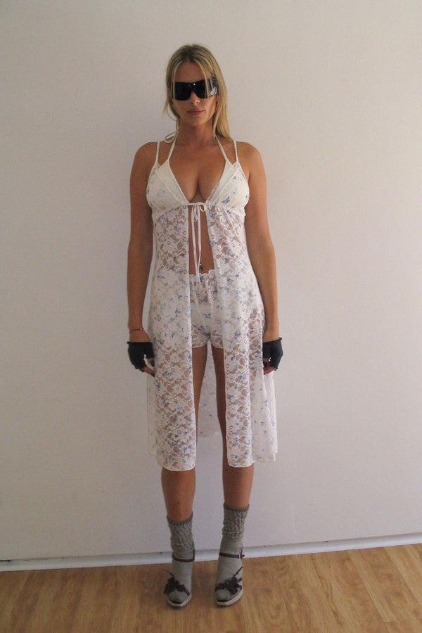 Frankies Bikinis Lucinda Lace Midi Dress Glass Slipper