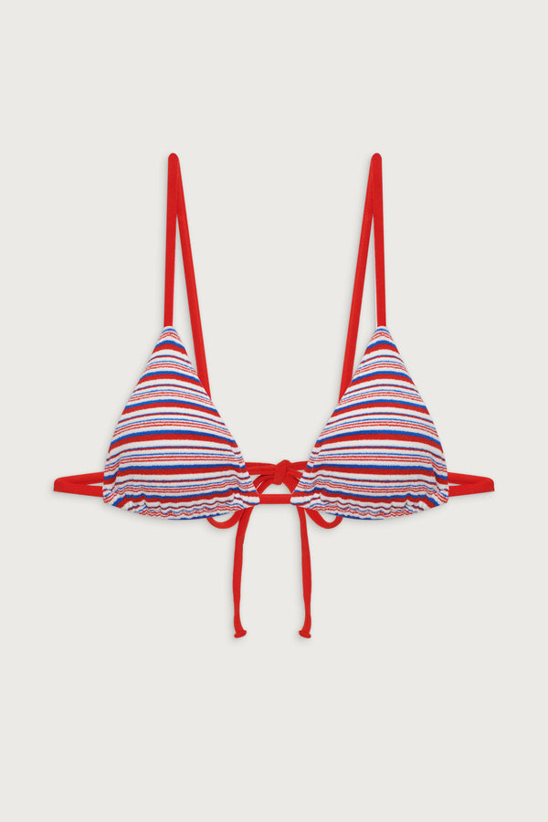 Frankies Bikinis Lumia Terry Triangle Bikini Top American Summer